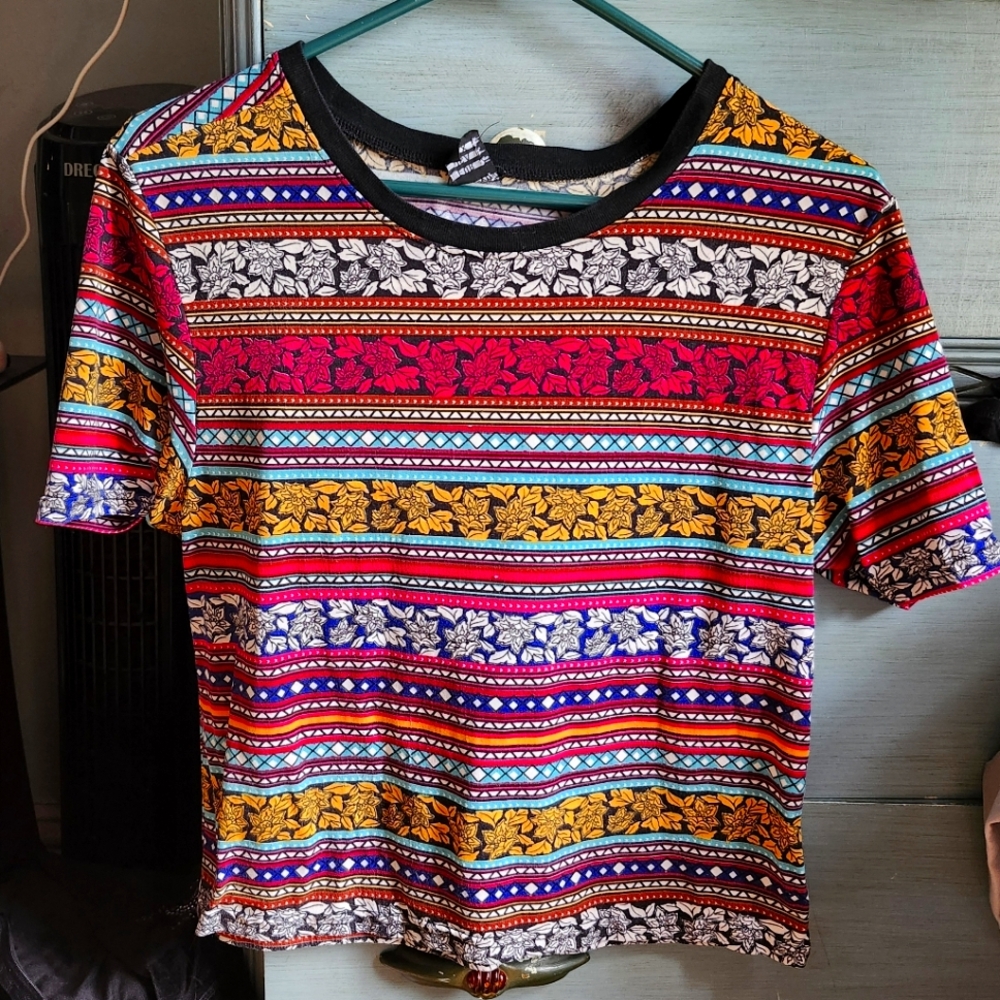 Cropped Tribal Top